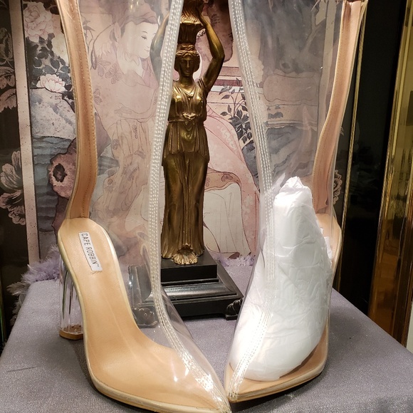 plastic see through shoes